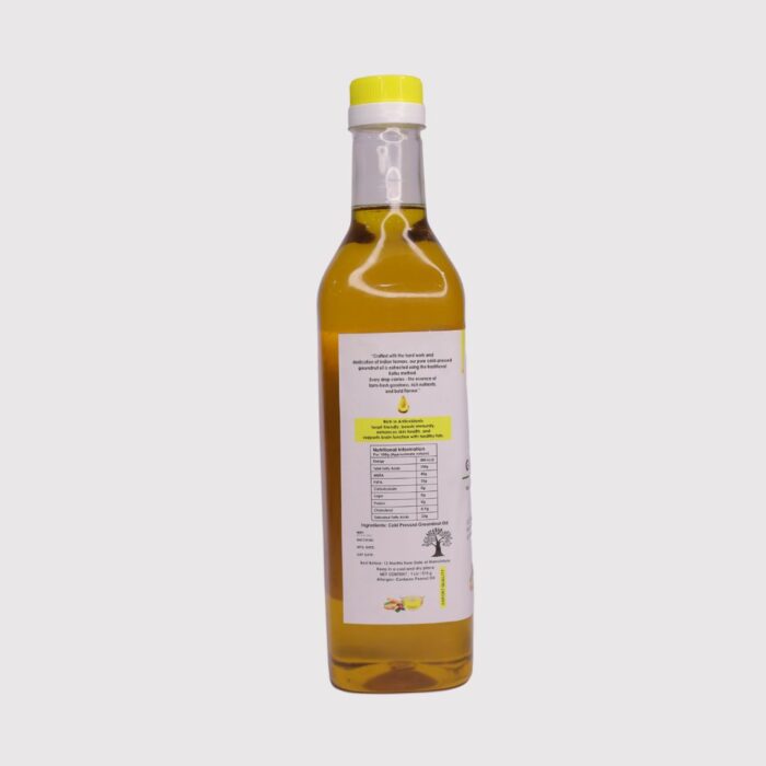Cold Press Groundnut Oil 100% Pure and Natural(1Liter) - Image 2