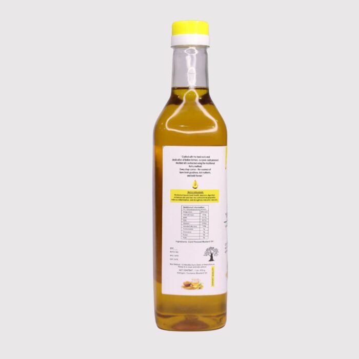 Cold Press Yellow Mustard Oil 100% Pure and Natural(1liter) - Image 2