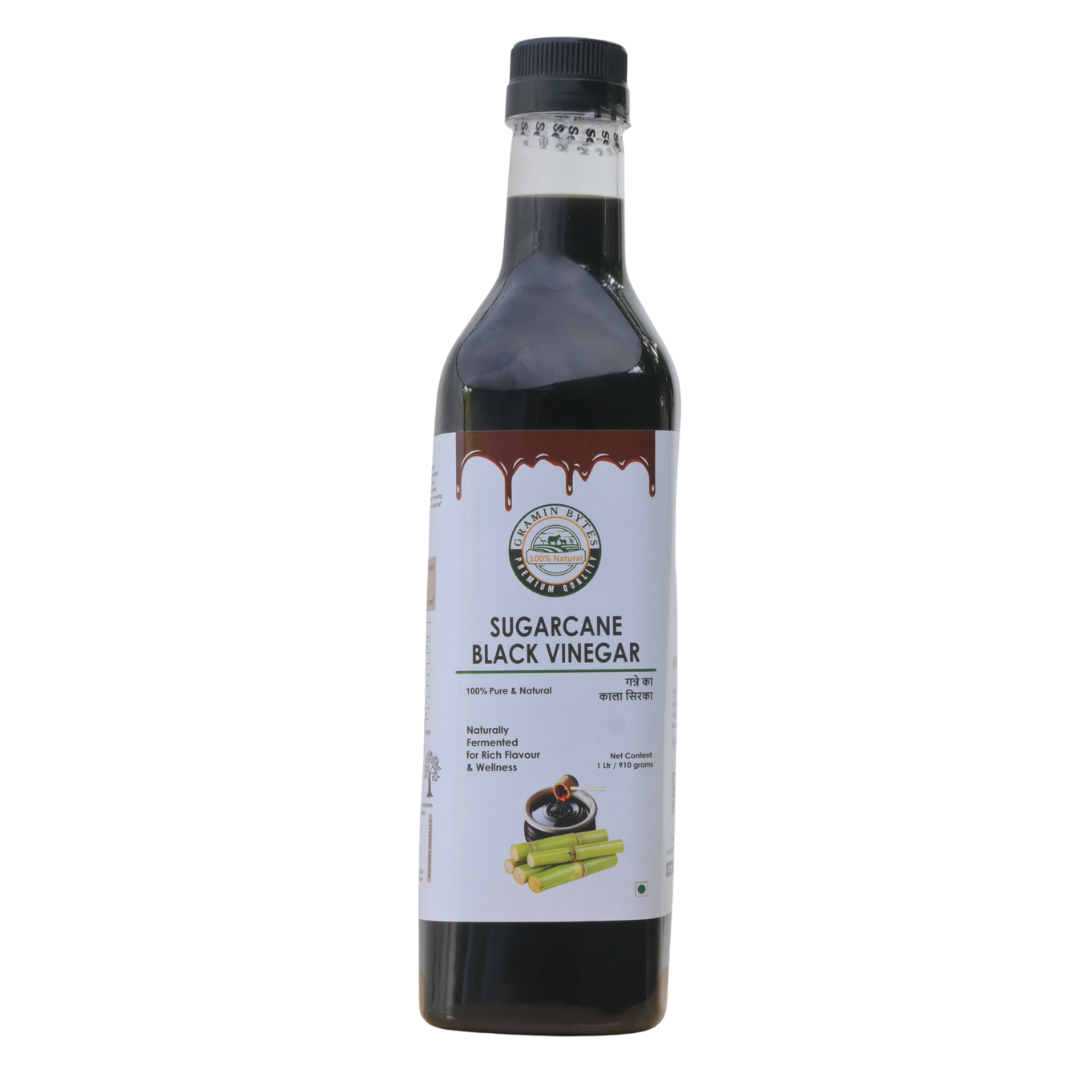 13 Hand Made Sugarcane Black Vinegar Gramin Bytes (1L) - Image 1