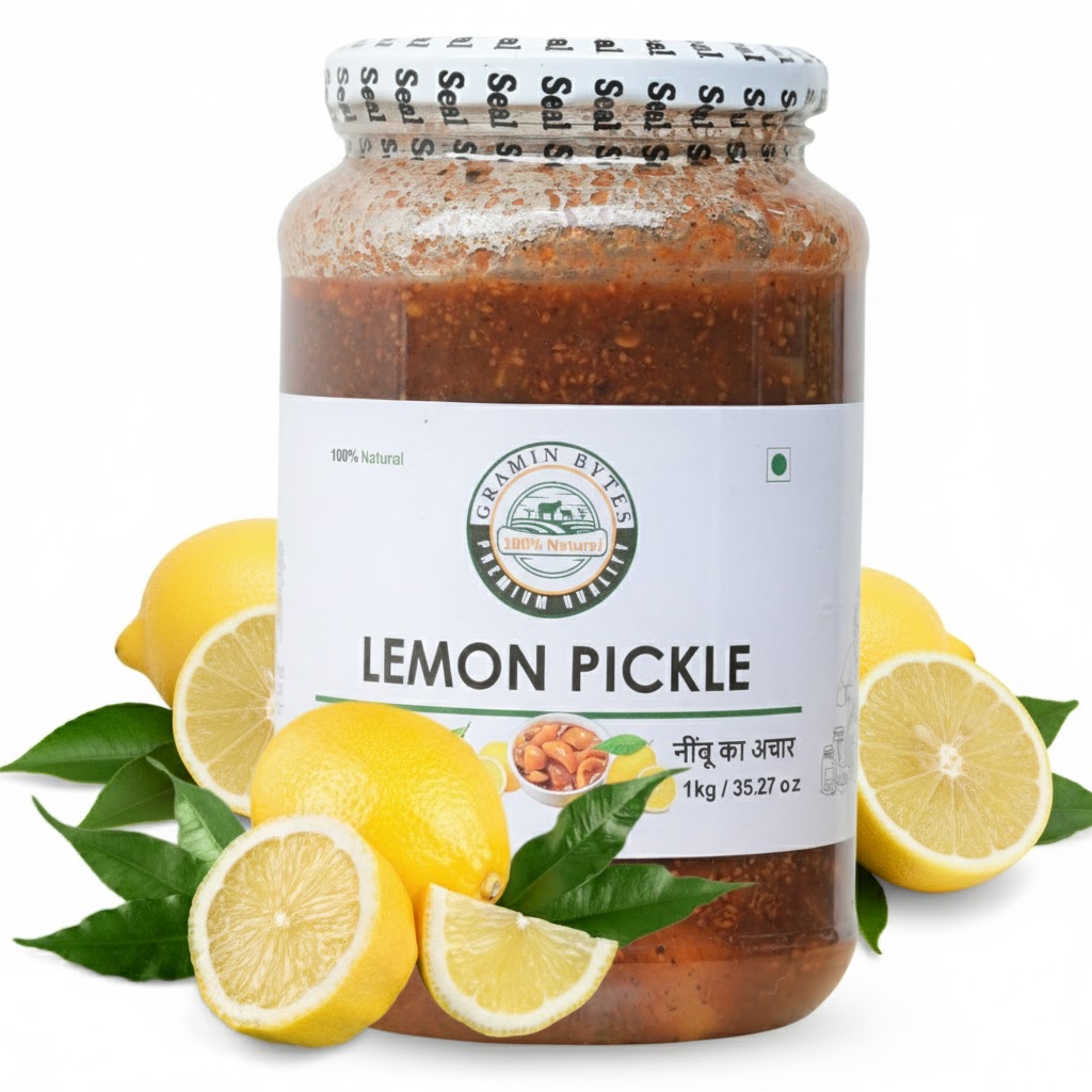 unnamed Hand Made Lemon Pickle – Gramin Bytes (1kg) - Image 1